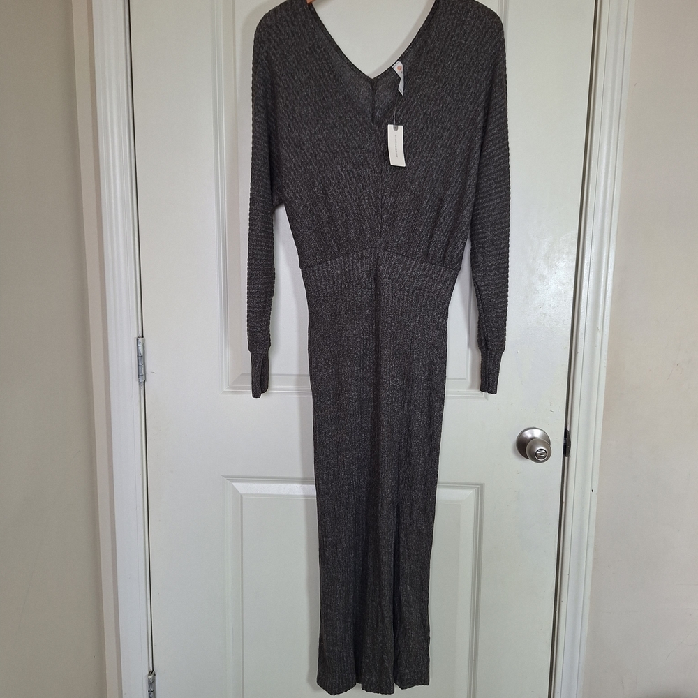 Anthropologie Daily Practice Knit Slit Sweater Midi Dress Size XS
